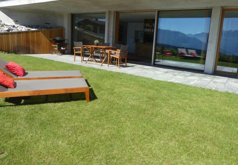 Casa Admisa, Spektakulaere Aussicht, Ski In And Out, Hochwertige Einrichtung, Valserstein Und Eiche Флимс Экстерьер фото